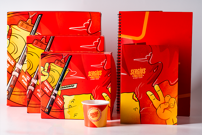 Embalagem de papel personalizada para delivery